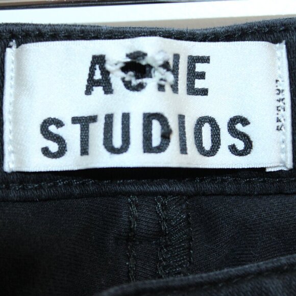 Acne Studios Denim Skin 5 Silver Blue (Black) Size 29 Skinny High Rise - Picture 3 of 6